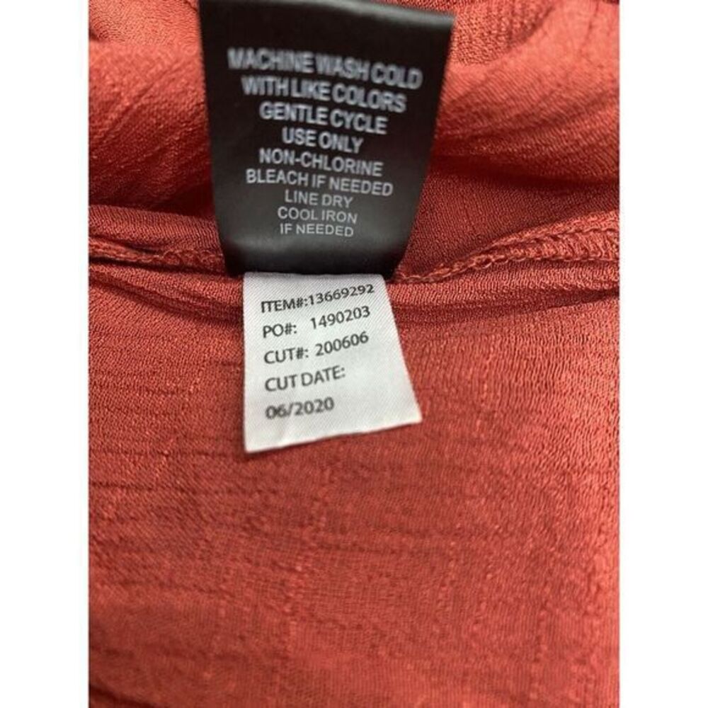 Torrid‎ Womens 3X Lindsay Drop Shoulder Button Up Burnt Orange - Picture 9 of 10
